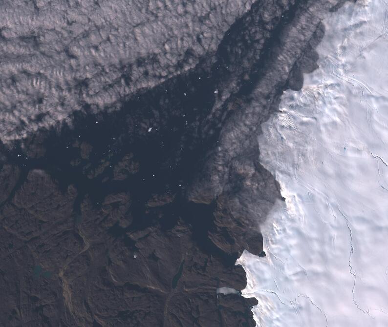 Aerial view of Humboldt Glacier - South