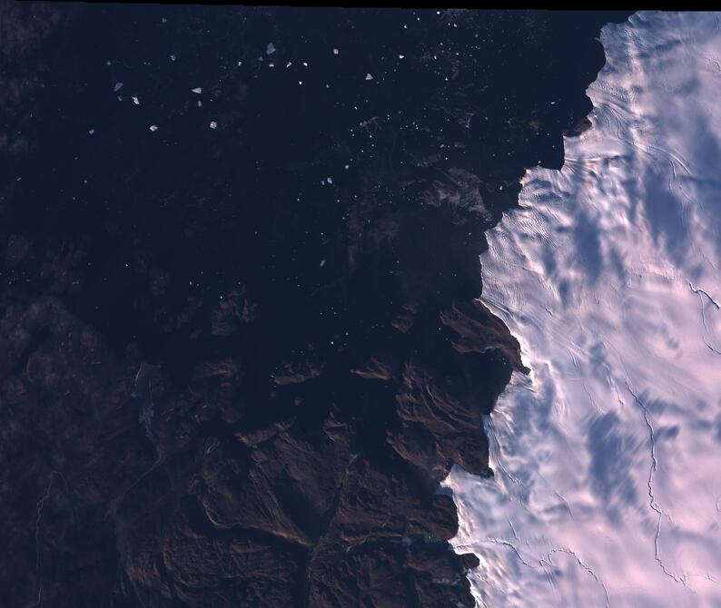 Aerial view of Humboldt Glacier - South