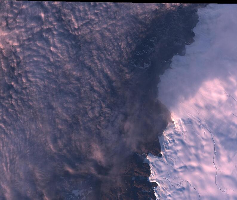 Aerial view of Humboldt Glacier - South