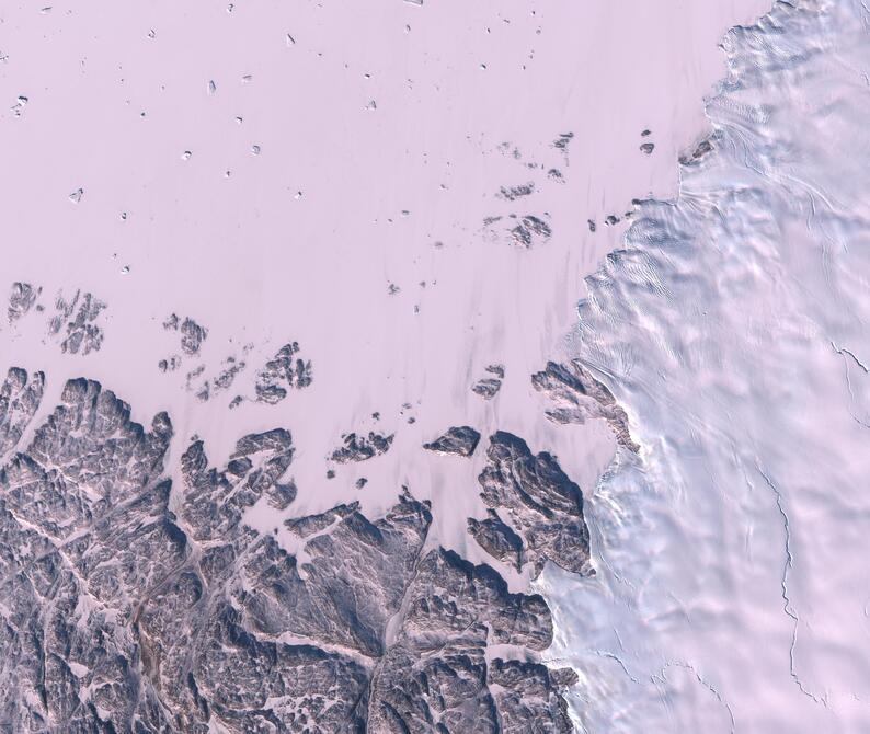 Aerial view of Humboldt Glacier - South