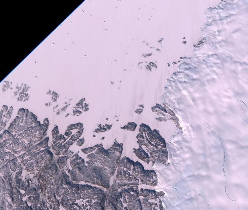 Aerial view of Humboldt Glacier - South