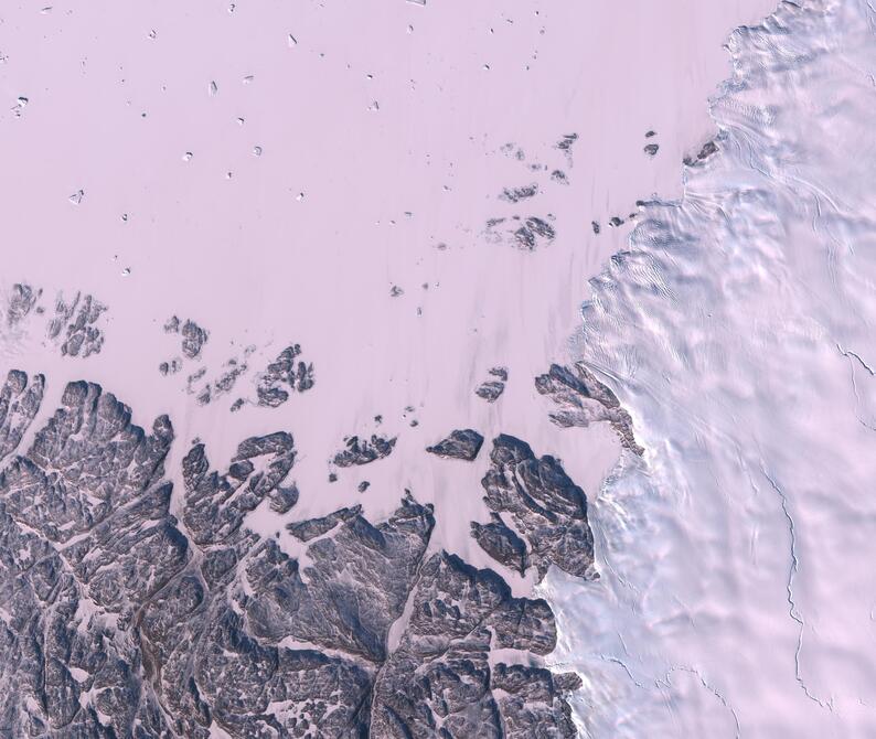 Aerial view of Humboldt Glacier - South