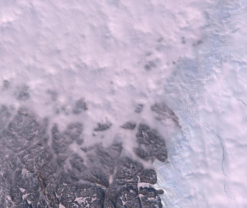 Aerial view of Humboldt Glacier - South