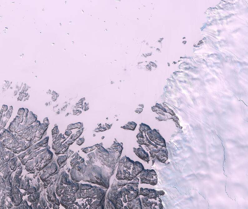 Aerial view of Humboldt Glacier - South