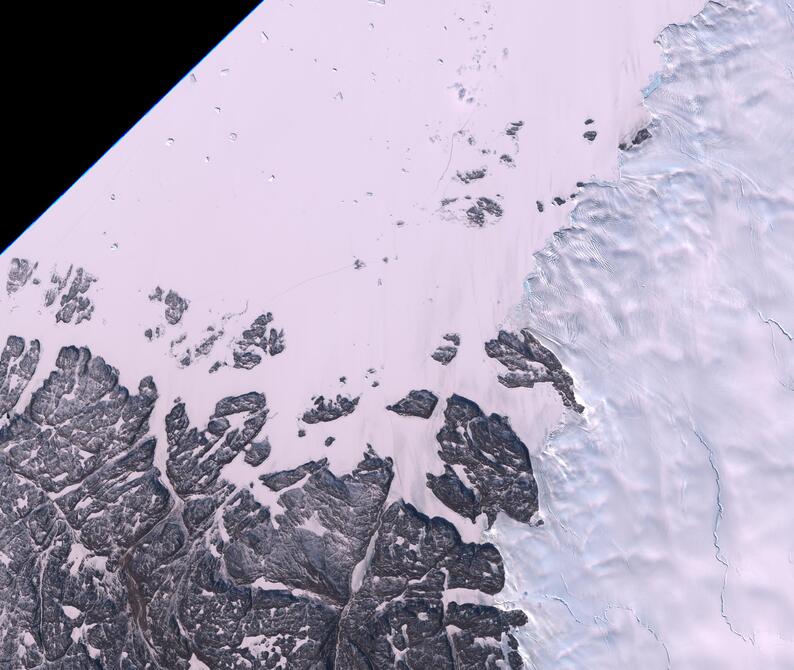 Aerial view of Humboldt Glacier - South