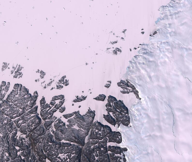 Aerial view of Humboldt Glacier - South