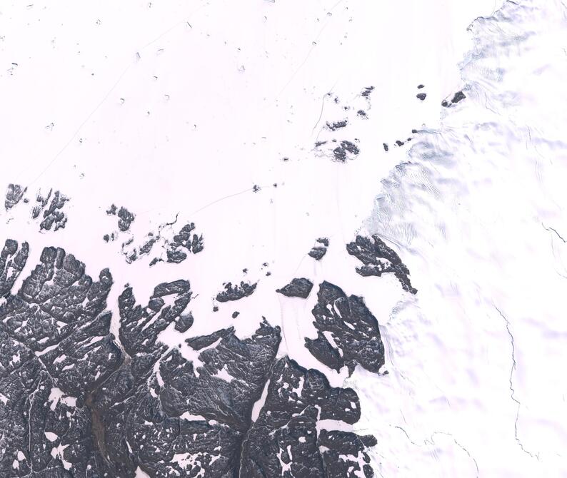 Aerial view of Humboldt Glacier - South