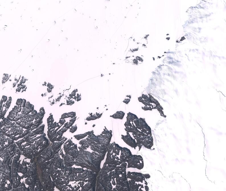 Aerial view of Humboldt Glacier - South