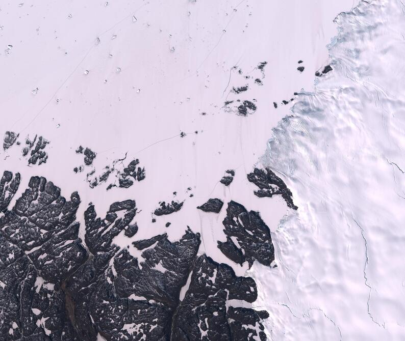 Aerial view of Humboldt Glacier - South