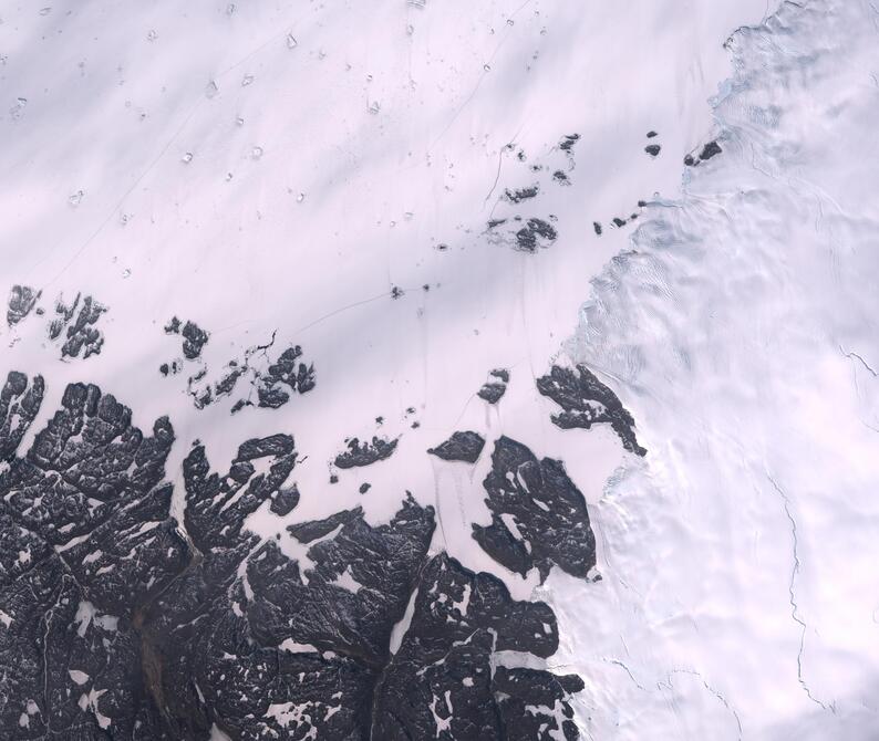 Aerial view of Humboldt Glacier - South