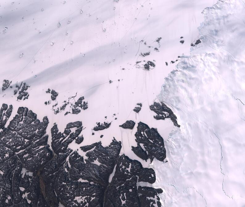 Aerial view of Humboldt Glacier - South