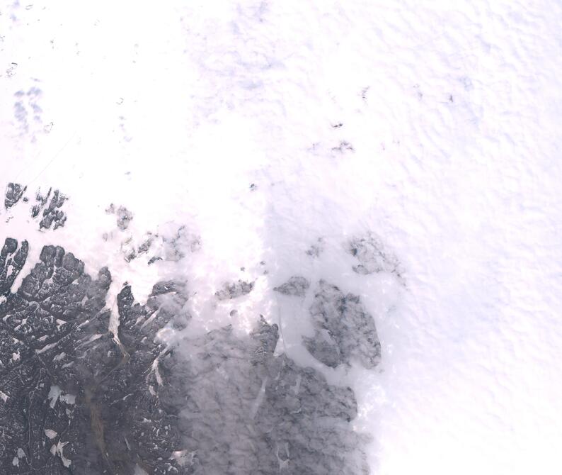 Aerial view of Humboldt Glacier - South