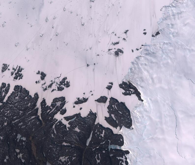 Aerial view of Humboldt Glacier - South