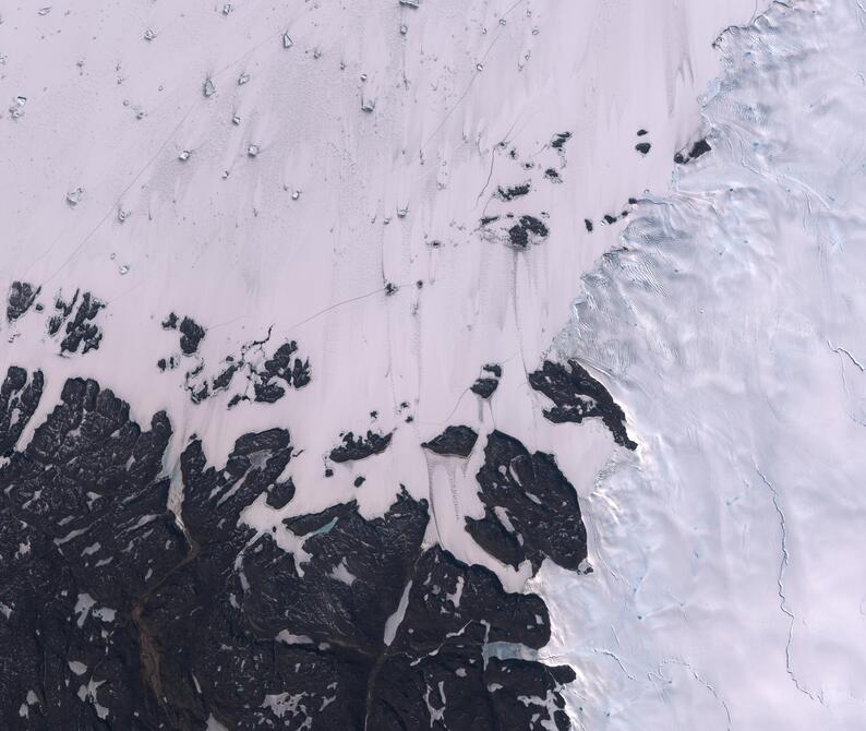 Aerial view of Humboldt Glacier - South