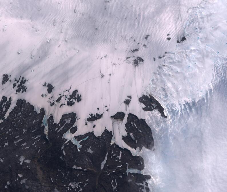 Aerial view of Humboldt Glacier - South