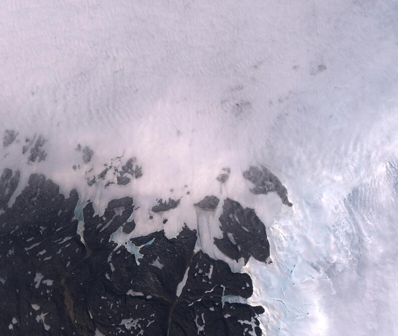 Aerial view of Humboldt Glacier - South