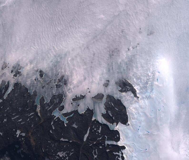 Aerial view of Humboldt Glacier - South