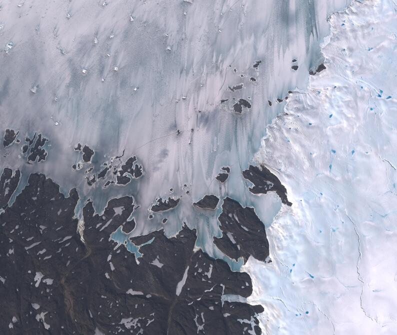 Aerial view of Humboldt Glacier - South