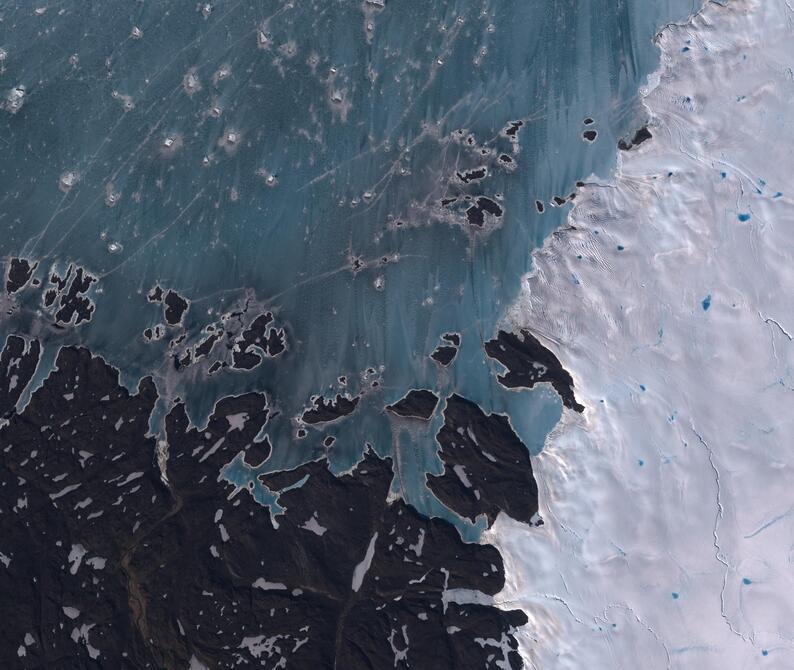 Aerial view of Humboldt Glacier - South