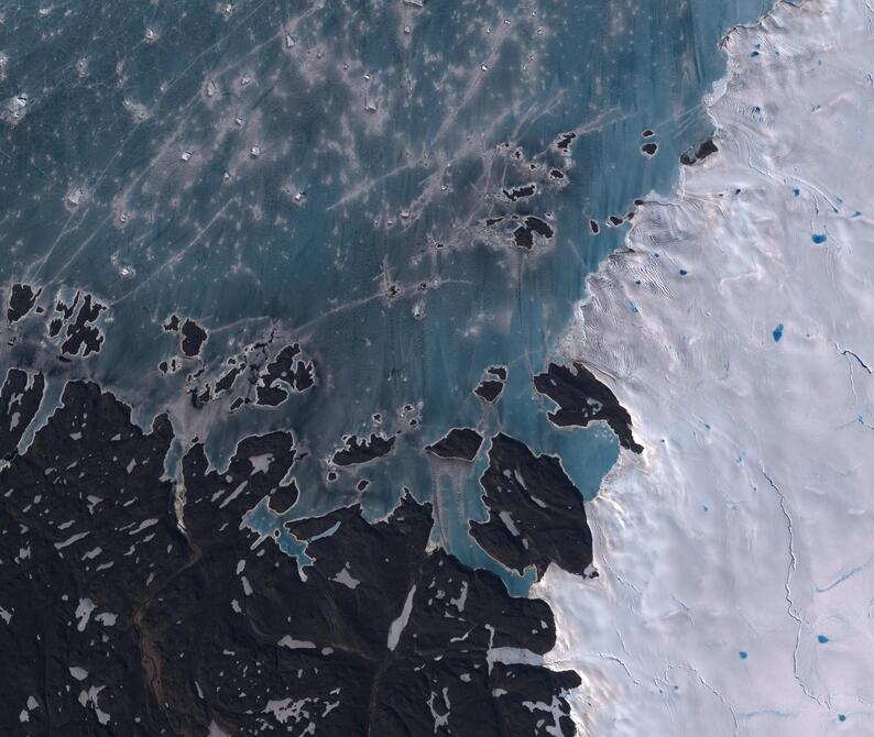 Aerial view of Humboldt Glacier - South