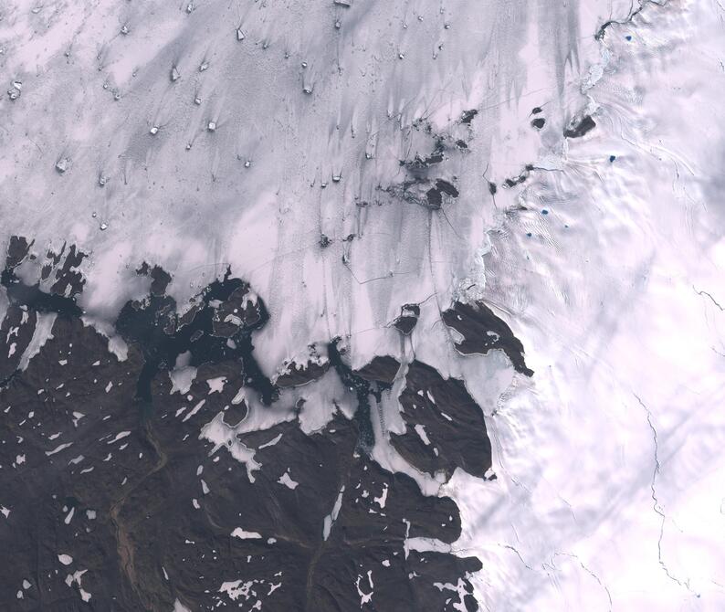 Aerial view of Humboldt Glacier - South