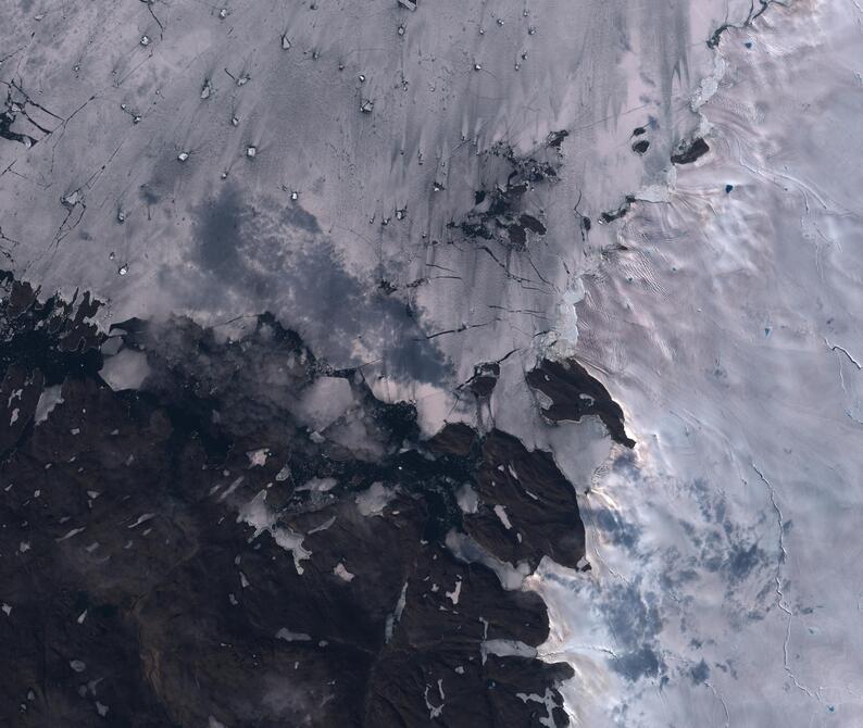 Aerial view of Humboldt Glacier - South