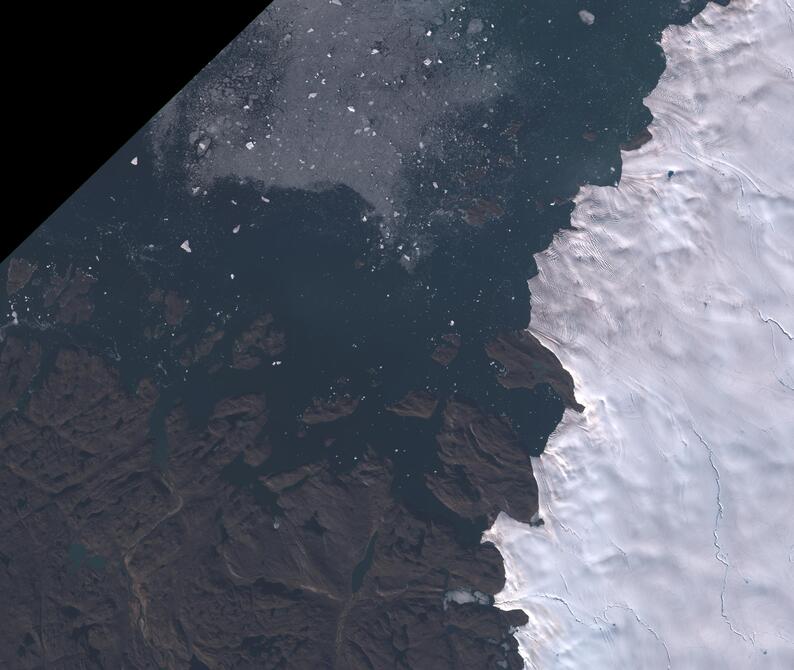 Aerial view of Humboldt Glacier - South