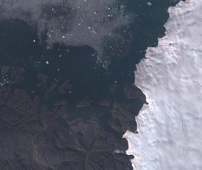 Aerial view of Humboldt Glacier - South