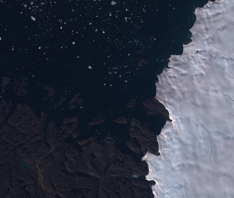 Aerial view of Humboldt Glacier - South