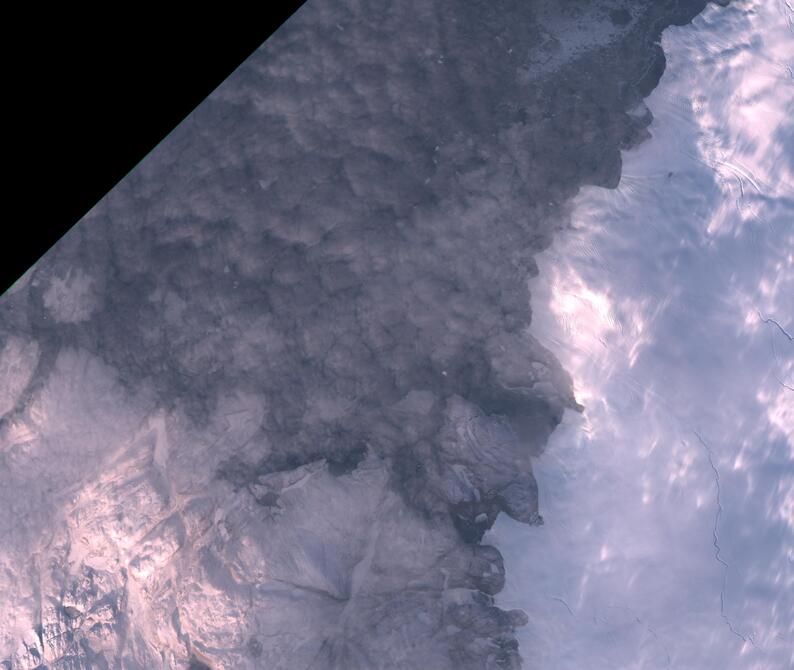 Aerial view of Humboldt Glacier - South