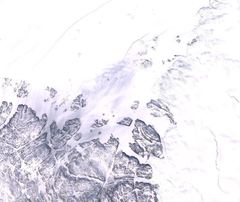 Aerial view of Humboldt Glacier - South