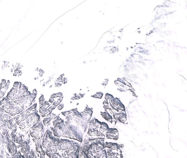 Aerial view of Humboldt Glacier - South