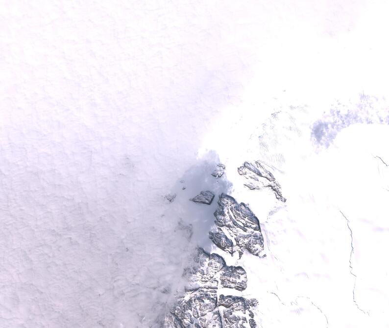 Aerial view of Humboldt Glacier - South