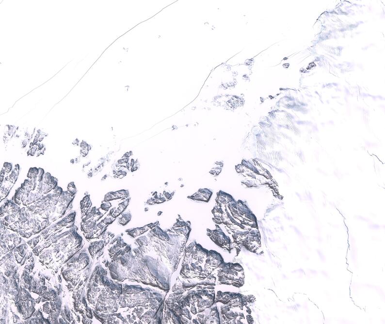 Aerial view of Humboldt Glacier - South