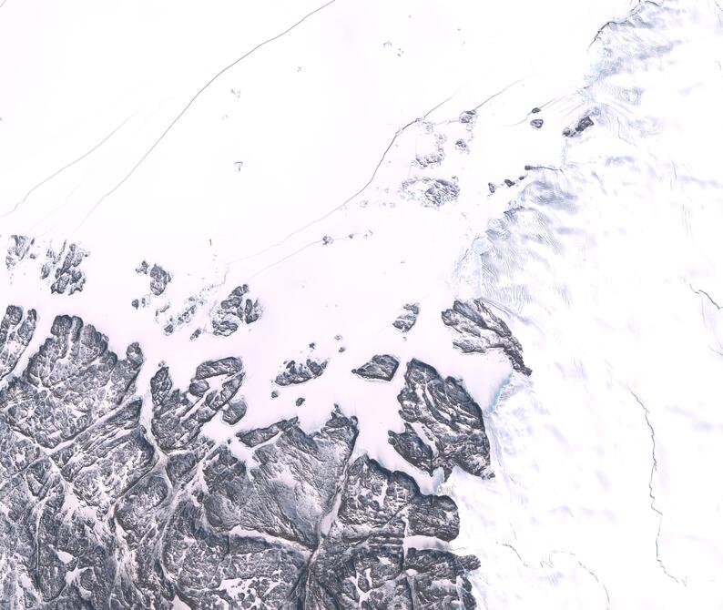 Aerial view of Humboldt Glacier - South