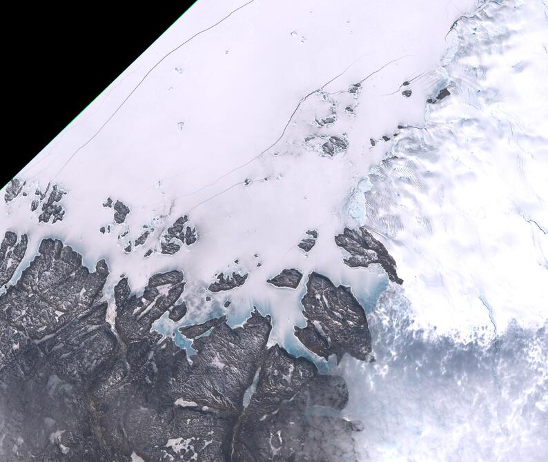 Aerial view of Humboldt Glacier - South