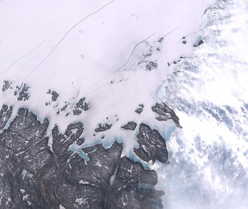 Aerial view of Humboldt Glacier - South