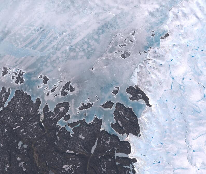 Aerial view of Humboldt Glacier - South