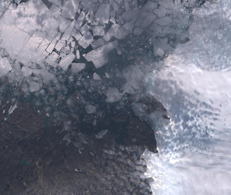 Aerial view of Humboldt Glacier - South