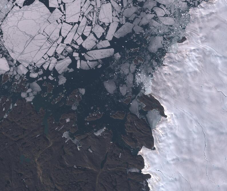 Aerial view of Humboldt Glacier - South