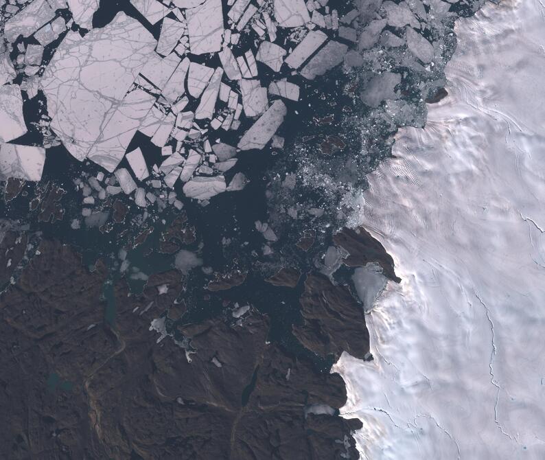 Aerial view of Humboldt Glacier - South