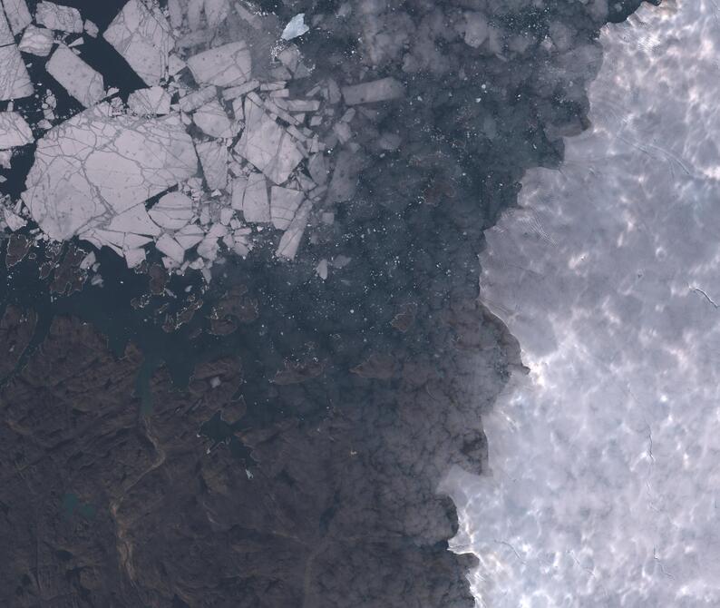 Aerial view of Humboldt Glacier - South