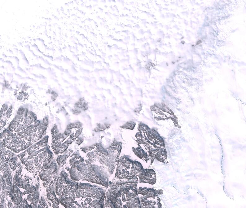 Aerial view of Humboldt Glacier - South