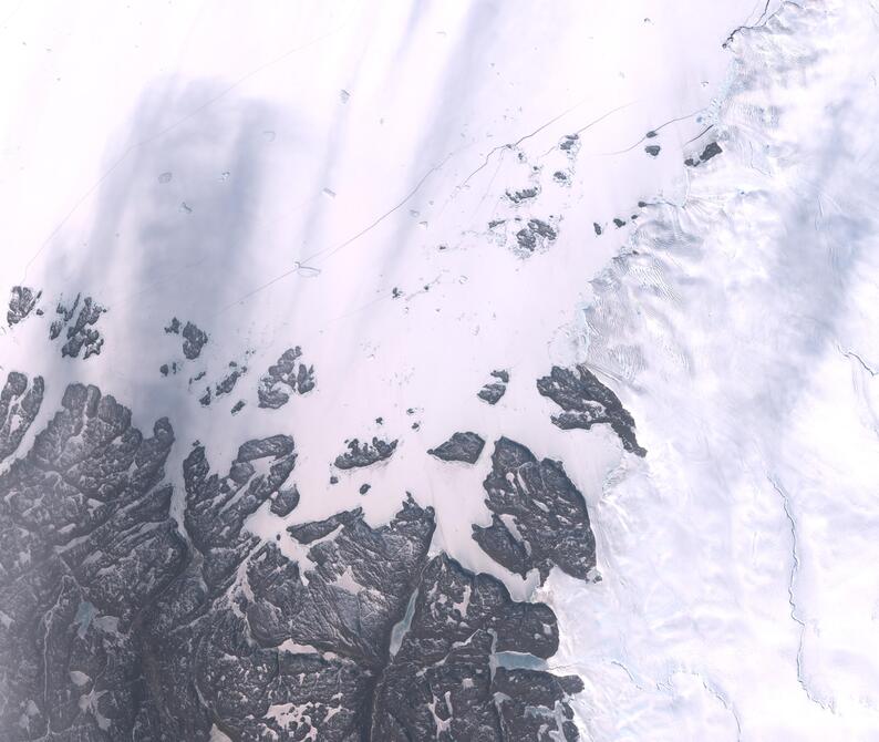 Aerial view of Humboldt Glacier - South