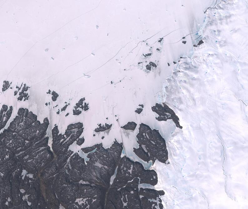 Aerial view of Humboldt Glacier - South