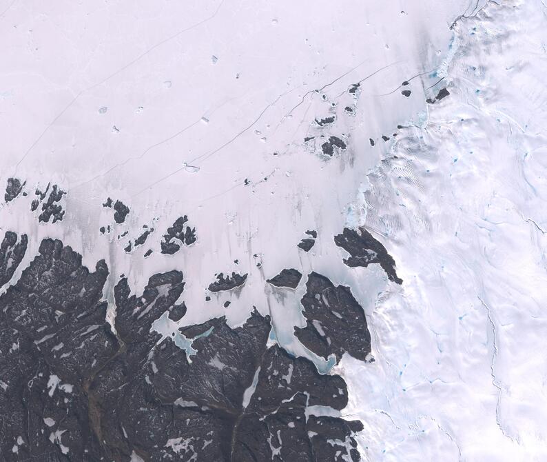 Aerial view of Humboldt Glacier - South