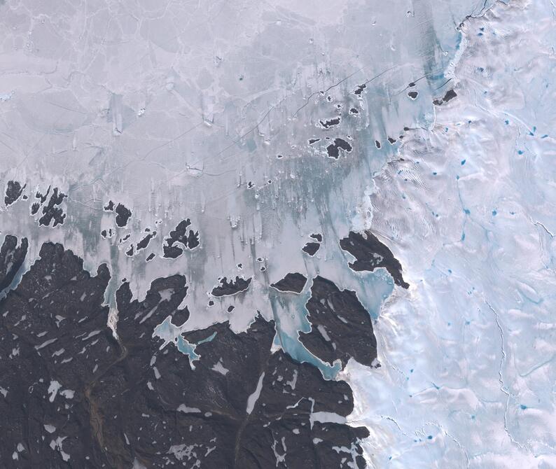 Aerial view of Humboldt Glacier - South