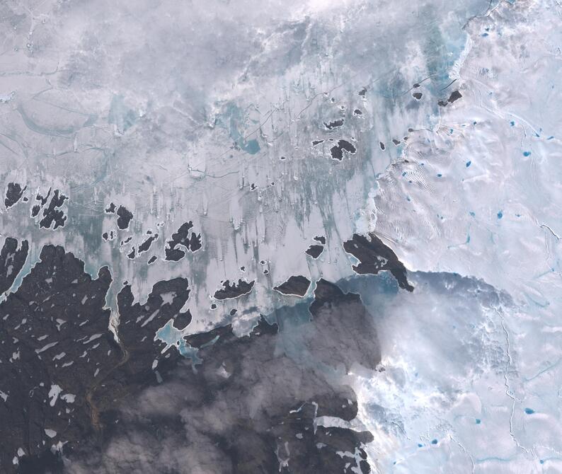 Aerial view of Humboldt Glacier - South