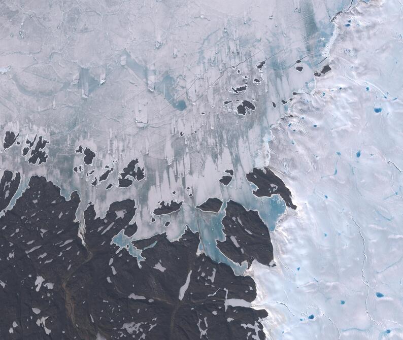 Aerial view of Humboldt Glacier - South