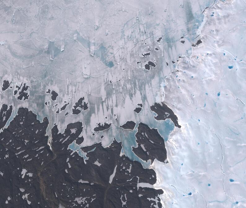 Aerial view of Humboldt Glacier - South